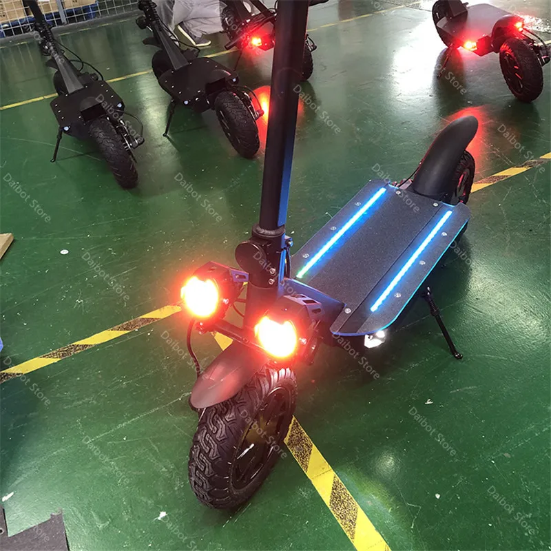 Folding Electric Scooter Adults 2 Wheels Electric Scooters Ecorider E4-9 With Crystal Light 3600W 70KMH Powerful Electric Bike