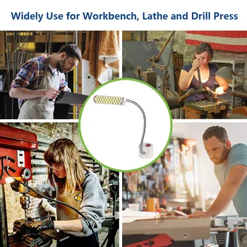 

10/20/30 LED Sewing Machine Light Magnetic Mounting Base Gooseneck Super Bright Lamp For All Sewing Machine Lighting EU/US Plug