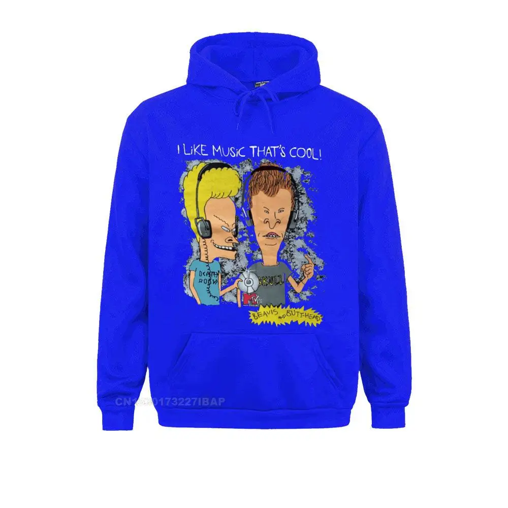 Beavis dan Butthead Hoodie Katun Lengan Panjang Mengagumkan