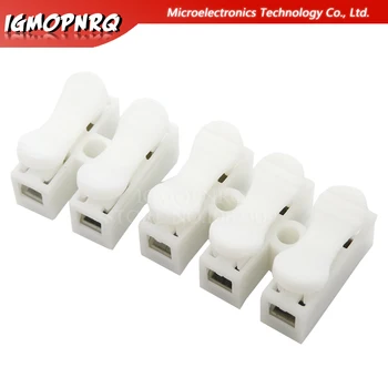 

10PCS/LOT CH3 CH2 Electrical Cable Connectors Quick Splice Lock Wire Terminals Set press type terminal block wire connector