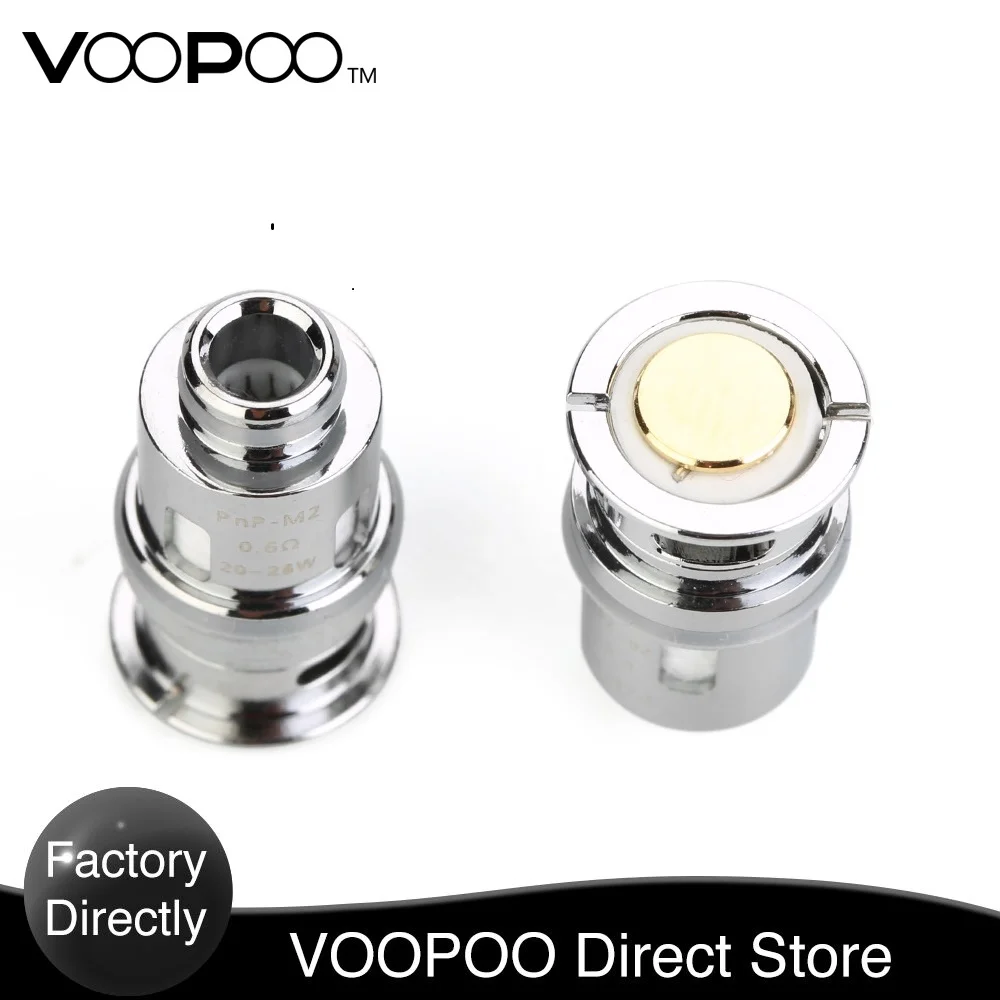 Cheap Original 5pcs pack VOOPOO PnP Coil with PnP M2 0.6ohm PnP R1 0.8ohm PnP C1 1.2ohm E cig Vape Coil for Drag Baby Trio Kit