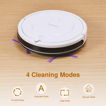 

Eyugle Quiet Self-Charging Robot Vacuum Cleaner 900Pa Powerful Suction With Connected Gyroscope Navigation HEPA Filter
