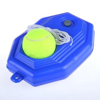 

Tennis Singles Training Practice Tool Exercise Self-study Rebound Ball Baseboard plastic blue Tennis Ball Training Baseboard
