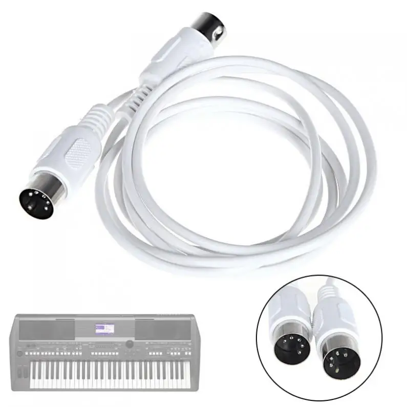 1.5m/4.9ft 3m/9.8ft MIDI Extension Cable 5 Pin Male to Electric Piano Keyboard Instrument PC | Спорт и развлечения
