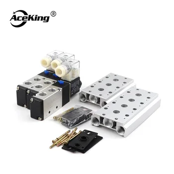 

Solenoid valve air valve 4v210-08 reversing valve ac220vDC24v through coil pneumatic electromagnetic multiposition control valve