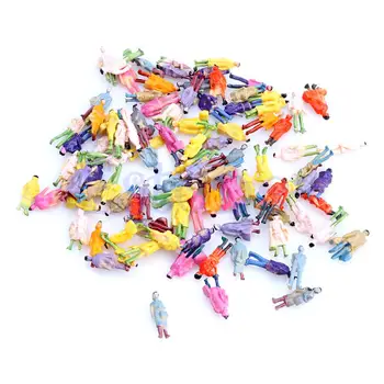 

Popular 1:87 Building Layout Model People HO Scale Painted Figure Passenger 100X