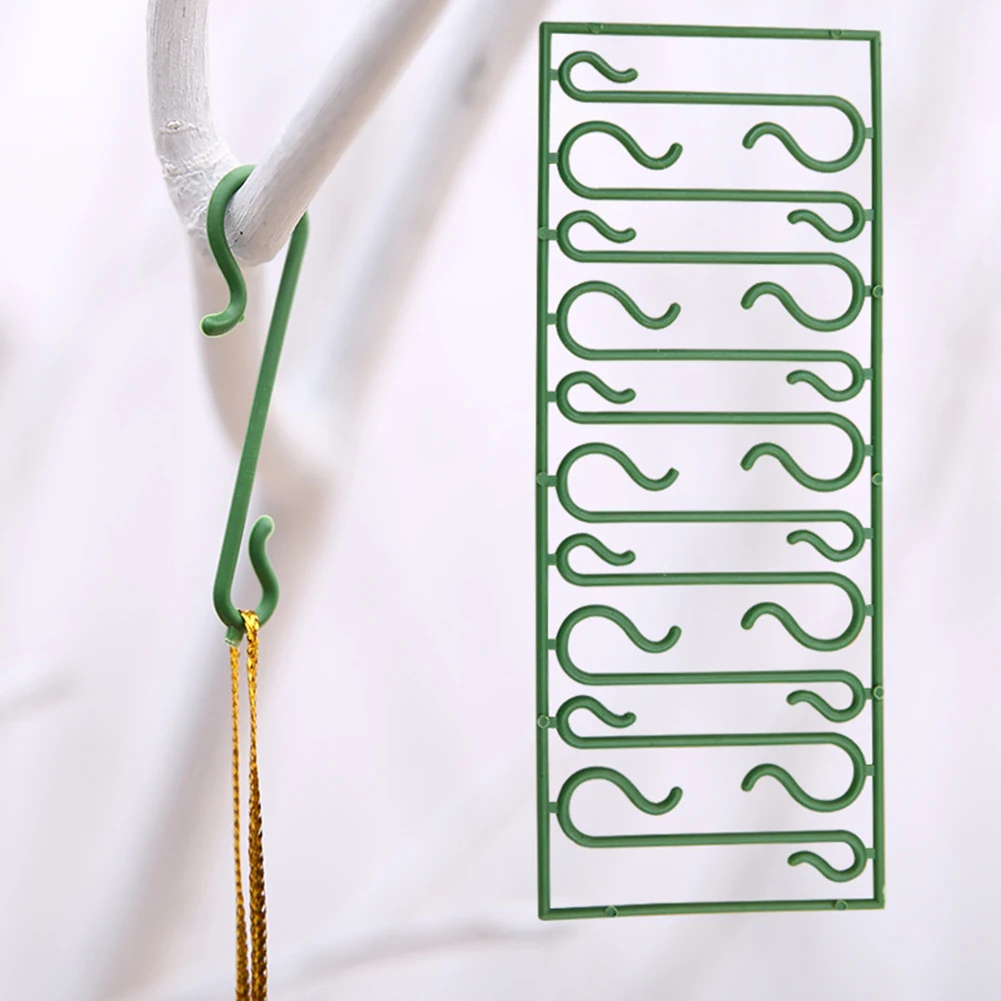 Рождественские крючки с орнаментом мини-Крючки s-образные вешалки для домашнего декора многоразовые пластиковые крючки Monden NEW N8
