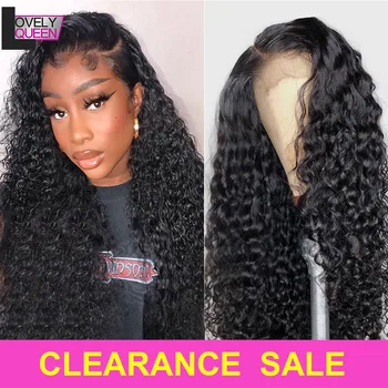 

Water Wave 4X4 Lace Closure Human Hair Wigs For Women 4x4 Closure Wig Remy Brazilian Curly Wigs Pre Plucked Natural Hairline