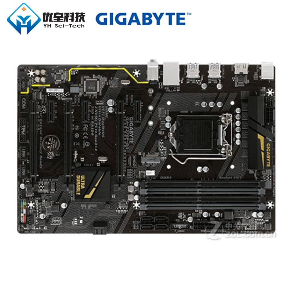 

Original Used Desktop Motherboard Gigabyte GA-Z270P-D3 Z270 Socket LGA 1151 Core i7/i5/i3/Pentium/Celeron DDR4 64GB ATX