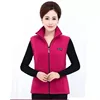 Plus Size Autumn Women Polar Fleece Fabric Vest Large Sleeveless Jacket Fashion Zipper Women's Leisure gilet 2