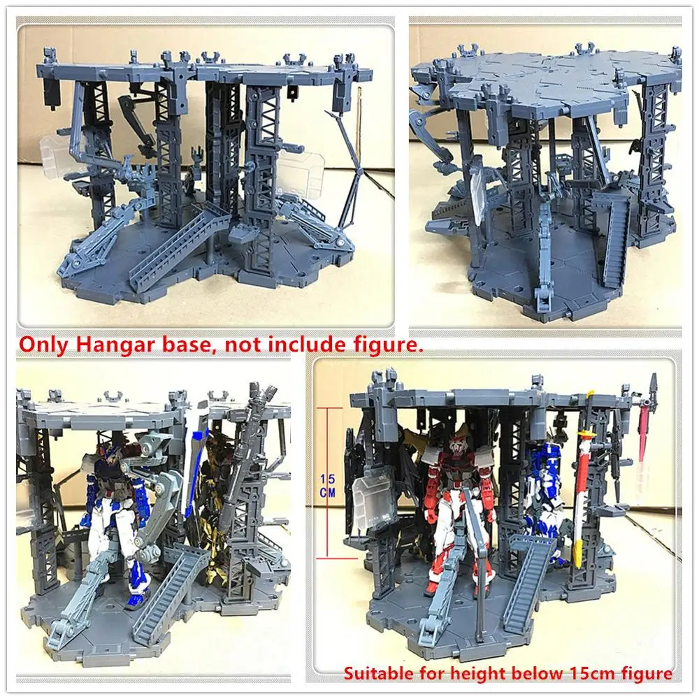 Ангар гаражное основание сцена (3 позиции) для 1/144 RG HG SD BB красная рама Freedom Unicorn и т.