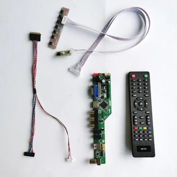 

For LTN101NT02/LTN101NT08 10.1" notebook PC LVDS 40Pin 1024*600 Audio HDMI VGA USB RF WLED display controller drive card DIY kit