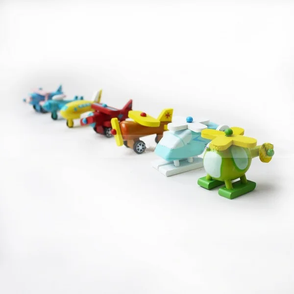 Деревянный Мини-самолет, 12 штук и серия ветров, модель игрушки, деревянная детская игрушка