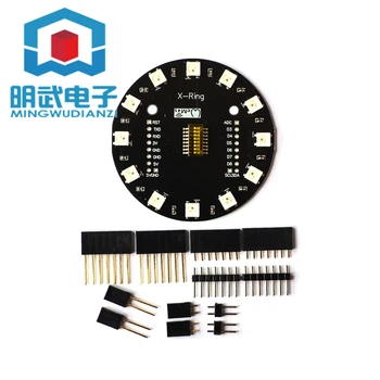 

WS2812b RGB built-in module LED 12 color LED module ESP8266 X-Ring