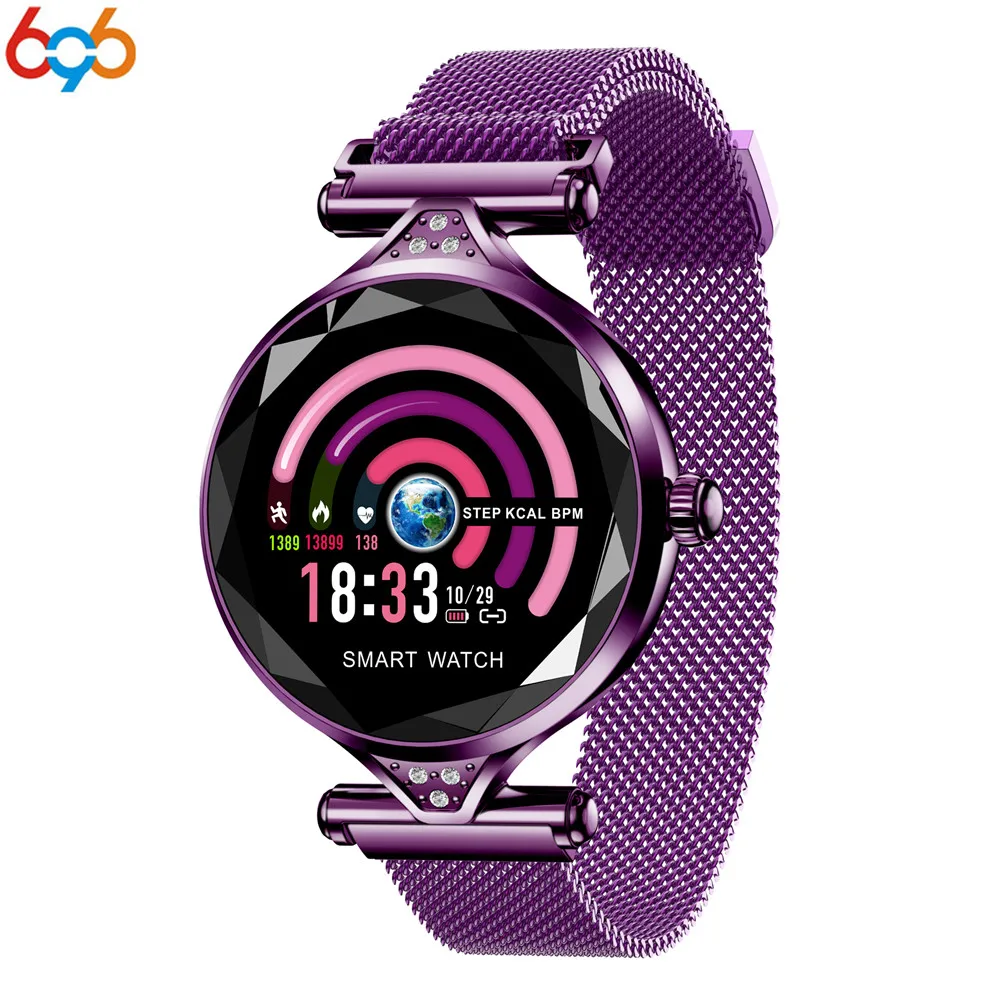 

696 H1 Lady Smart Watch Fashion Women Watch Heart Rate Monitor Fitness Tracker Women Smartwatch Bluetooth Waterproof Smart Brace