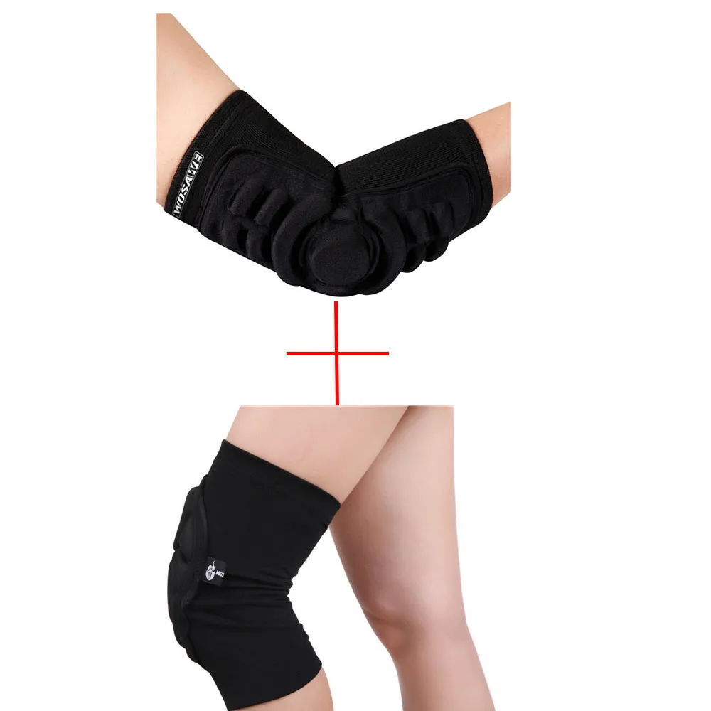 Elbow & Knee Pads Mountain Bike Cycling Protection Set Dancing Knee Brace Support MTB Downhill Tape Motorcycle Protector
