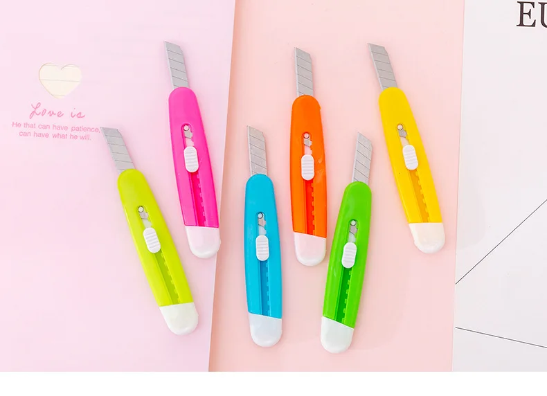 Mini cuchillo de mano para oficina, cortador de papel, herramientas escolares, arte y Artesania