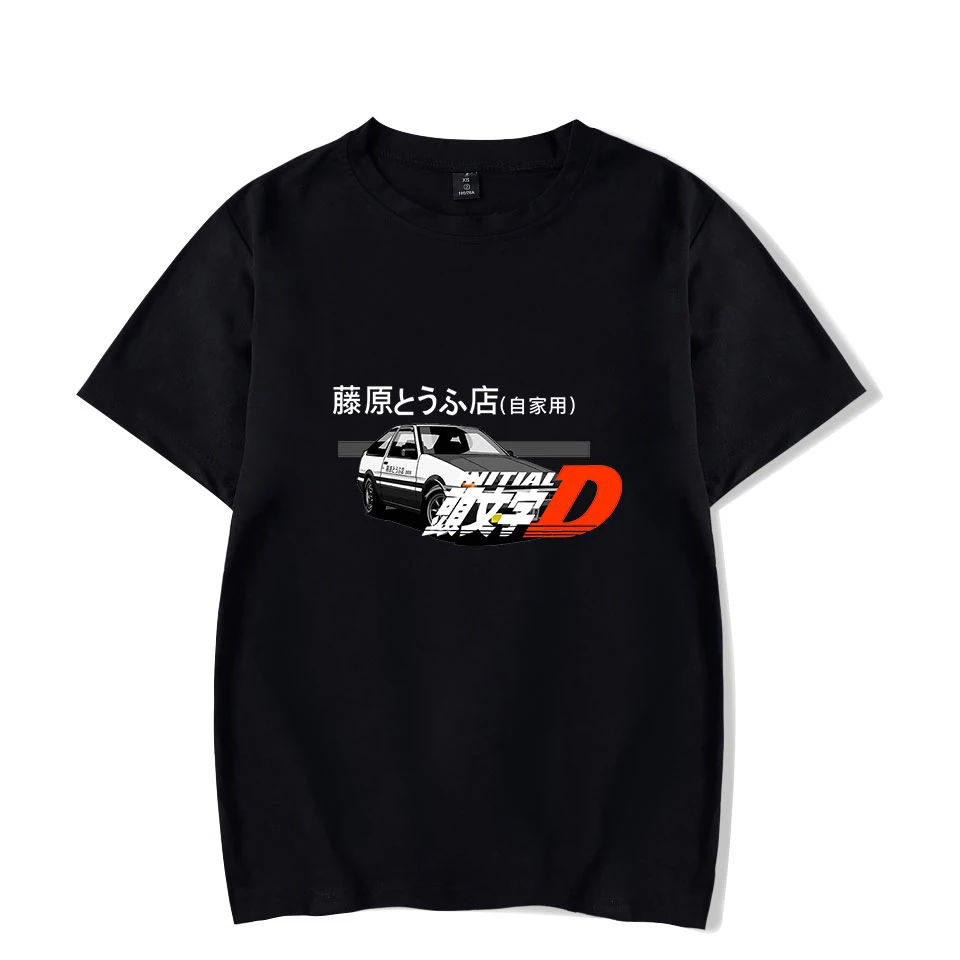 Футболка с принтом Тойота AE86, футболки с принтом "D", модные мужские и женские футболки в стиле Харадзюку, уличная одежда в стиле хип-хоп с коротким рукавом