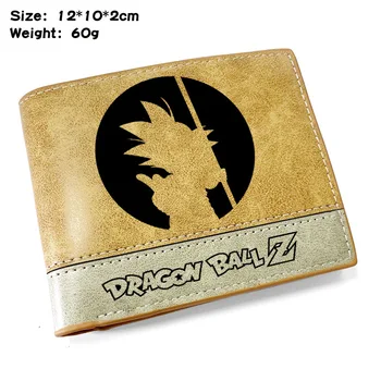 

Dragon Ball Cartoon Wallet Pu Color Matching Short Folded Wallet Student Leather Wallet Ticket Holder Coin Purse money bag