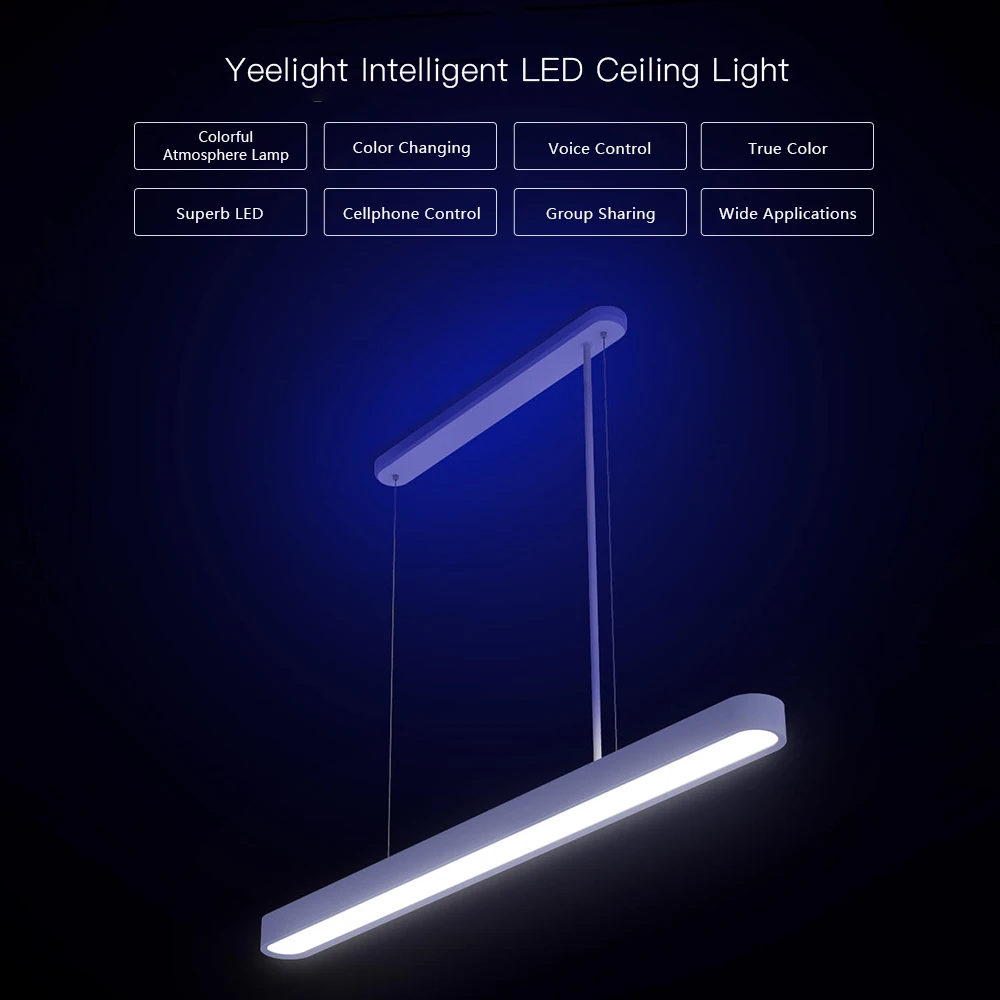 Yee светильник светодиодный Интеллектуальный потолочный светильник с поддержкой Wi-Fi/сотового телефона/голосового управления для системы Android/IOS