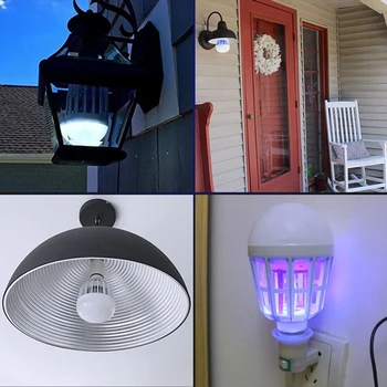 

110V 220V E27 LED Mosquito Killer Lamp 9W 15W 2 In 1 LED Ball Light Anti Repellent Fly Bug Zapper Insect Killer LED UV Bulb