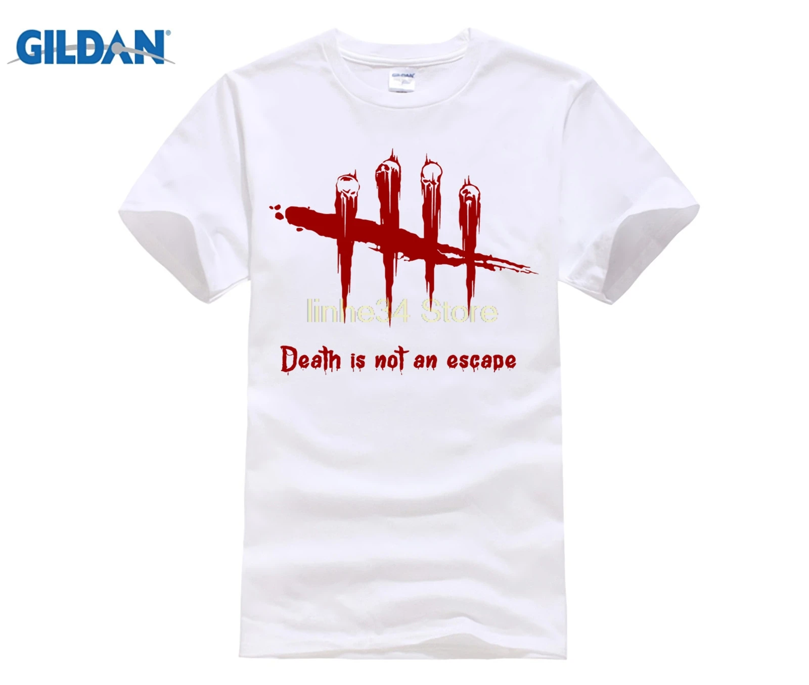 Dead by Daylight футболка для мужчин летняя футболка с принтом для мальчиков короткий рукав с белым цветом модные футболки MR1114