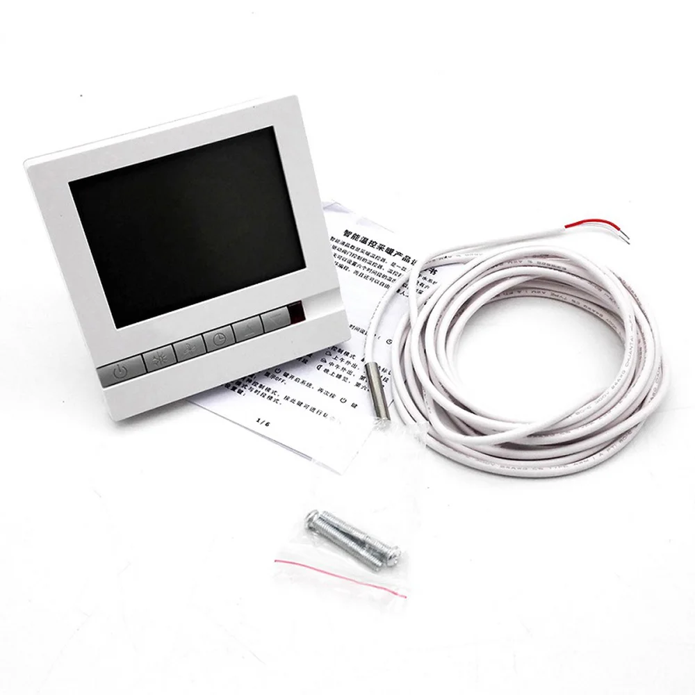 Nashone Thermostat Temperature Controller 220V 16A LCD Programmable Floor Heating Room Thermostat Room Temperature Controller