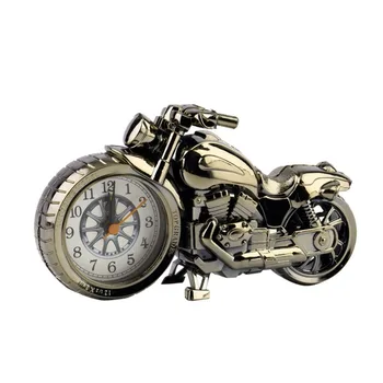 

Motorcycle Motorbike Pattern Alarm Clock Watch Creative Home Birthday Gift Promotion
