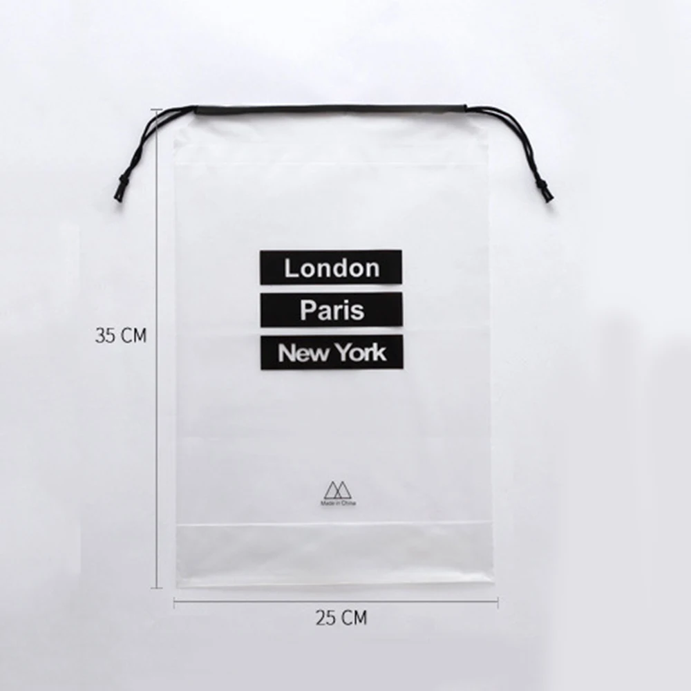 Transparent 5Pcs Travel Water-proof Storage Bag Shoes Underwear Cosmetic Storage Bag Space Saving Storage Bag