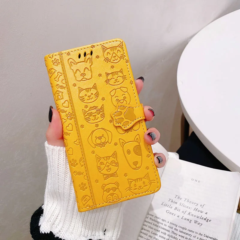 Кожаный чехол для телефона с милой собачкой Xiao mi Red Note 7 8 7A 8A флип Xiaomi 9 SE CC9 CC9E