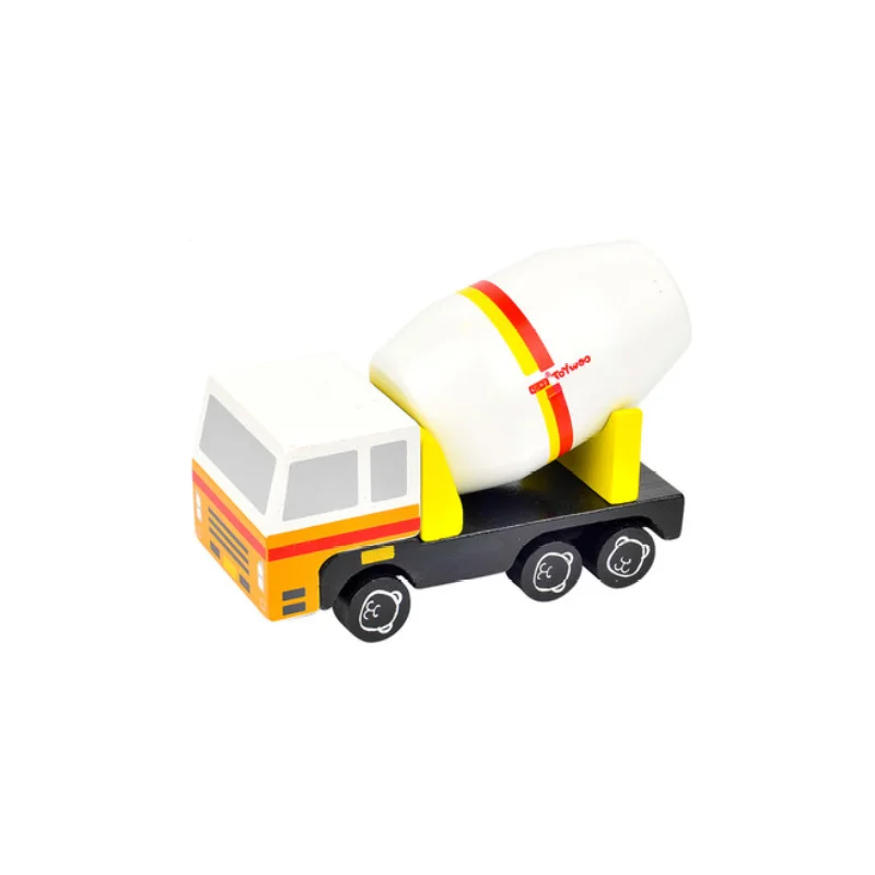 ToyWoo деревянная детская игрушка, игрушечный автомобиль для мальчика, 1 мальчик, 3 года, пожарная машина, инженерный грузовик, игрушечный автомобиль - Цвет: Многоцветный