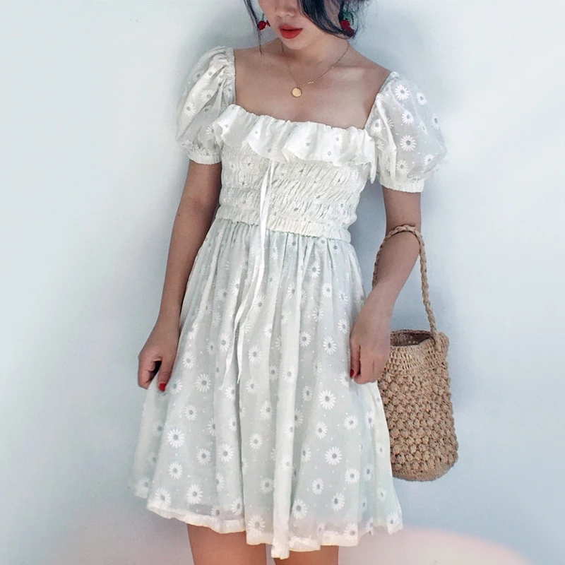 daisy skater dress
