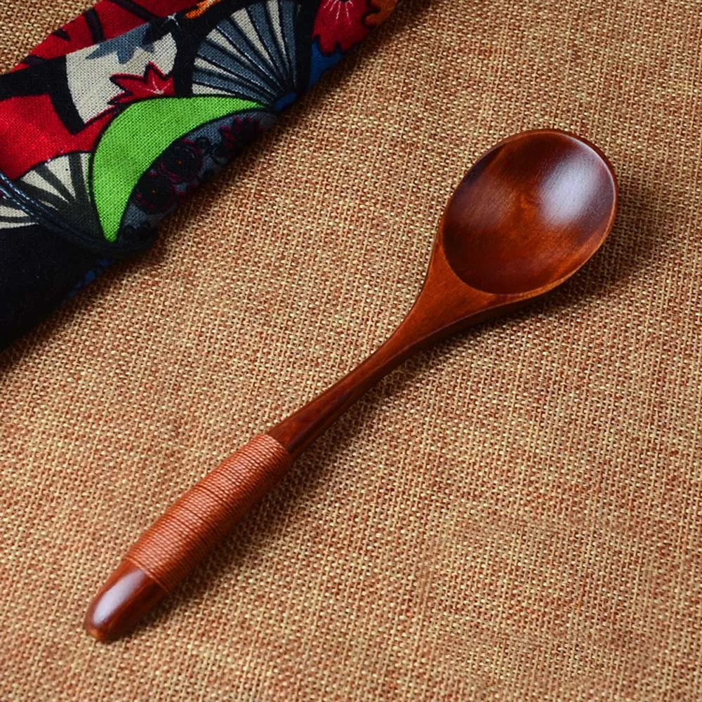 Лот деревянная ложка бамбуковая кухня, кухонная утварь инструмент суп чайная ложка Питание деревянные здоровые кухонные аксессуары для кофе L* 5