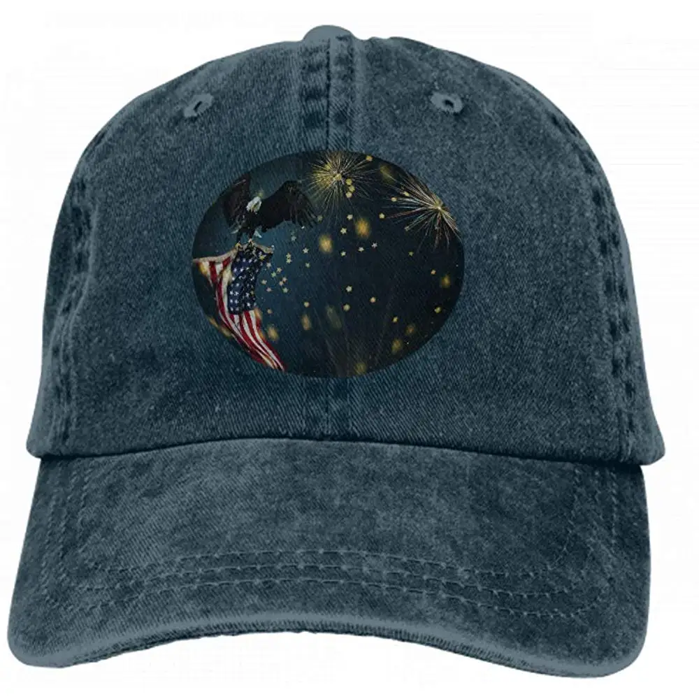 Ковбойская шляпа, модная бейсболка для мужчин и женщин, американский Белоголовый Орел, Летающий символ, американский флаг, США, темно-синий