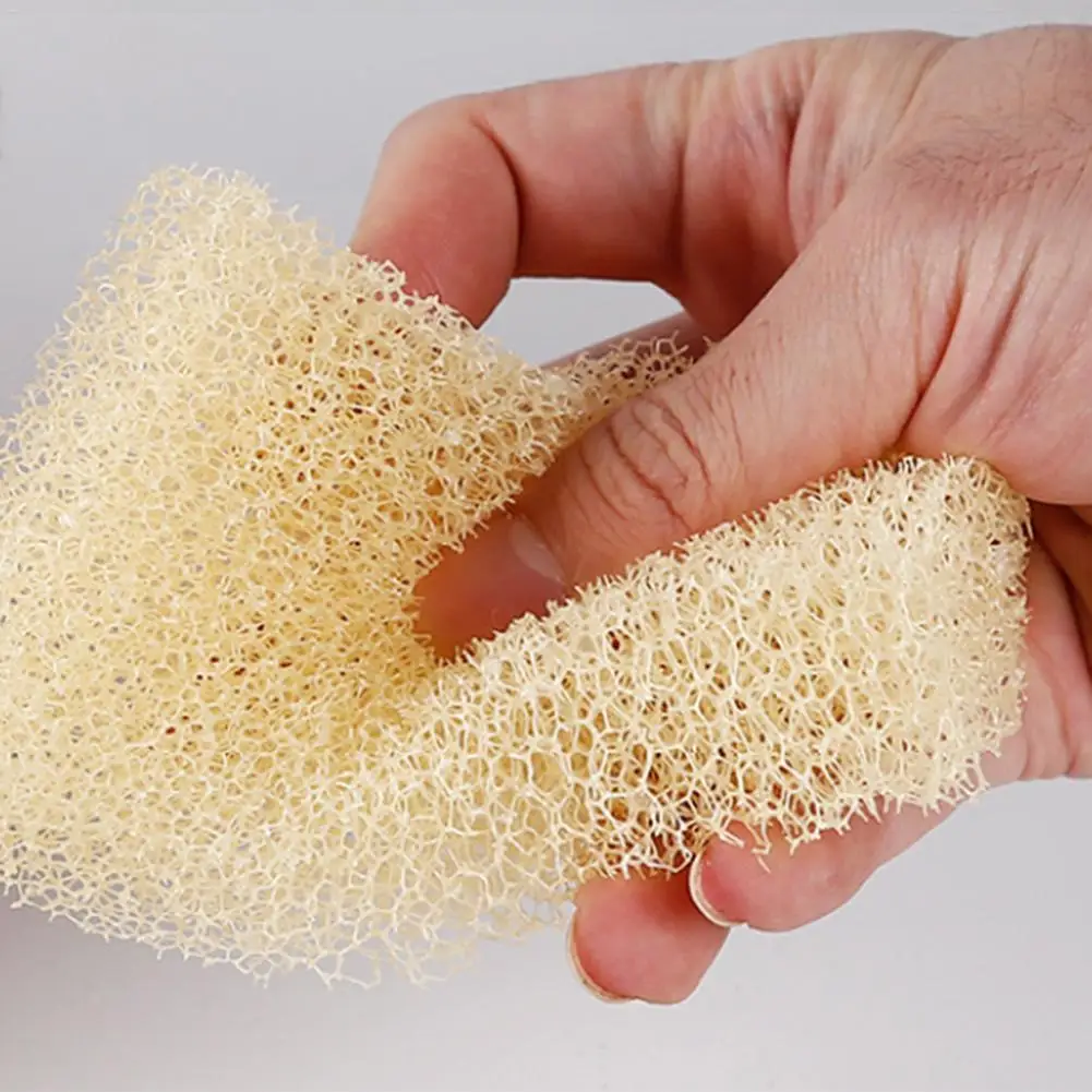 

2pcs Artificial Loofah Sponge Non-stick Oil Cleaning Scrub Sponge With Good Detergency Kitchen Dishes Cleaning Cloth