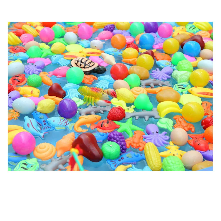 32pcs/lot Magnetic Fishing Toy Rod Toys Net(30 Rod) Set Fishing for Fish+2 Outdoor Games Play Kids Model Child