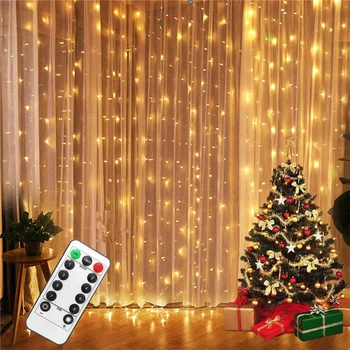 

Adornos De Navidad Christmas Ornaments Xmas 2020 Curtain Fairy String Light Merry Christmas Decorations for Home New Year Decor
