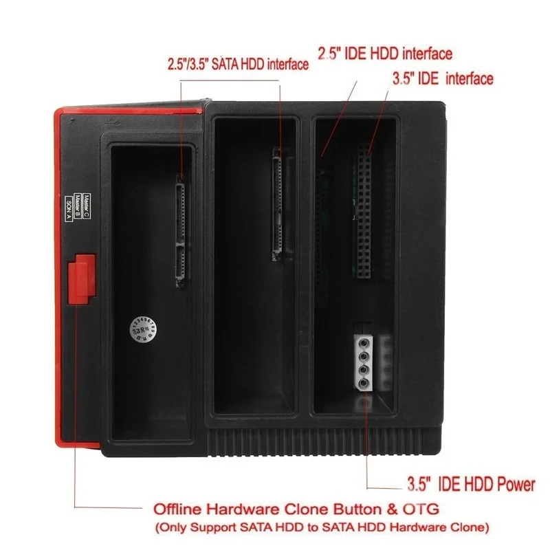 Док-станция для жесткого диска, корпус для жесткого диска, чехол USB 2,0-SATA порт IDE порт, внешний жесткий диск для жесткого диска, кардридер USB2.0 концентратор