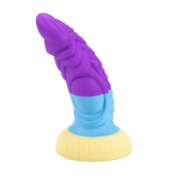 Rainbow Colors Anal Butt Plug Dildo Liquid Silicone Vagina Stimulator Anus Expansion Prostate Massager Sex Toys For Woman Men 4