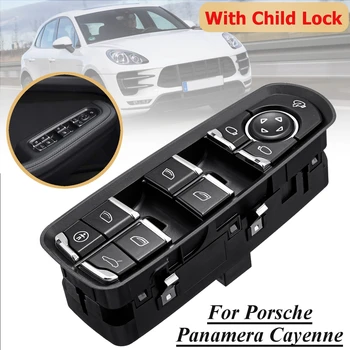 

Front Door Driver Side Electric Power Window Switch with Child Lock for Porsche for Panamera 7PP959858MDML/RDML/HDML/KDML/AEDML