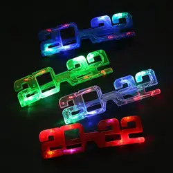 2022 óculos digitais festa diversão véspera de ano novo adereços ano novo óculos adereços festa atmosfera diy led ano novo festa estatuetas