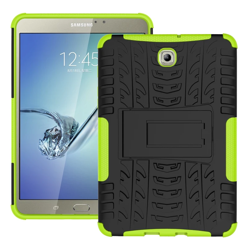 Жесткий силиконовый чехол для Samsung Galaxy Tab S2 8,0 T710 T715 T713 T719 чехол для планшета ударопрочный сверхмощный вешалка Funda