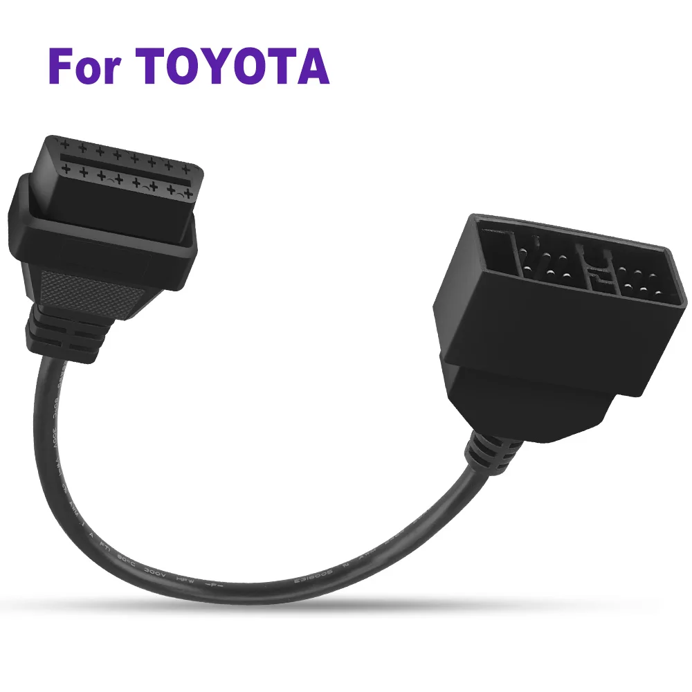 Автомобильный диагностический кабель с разъемом 22Pin на 16Pin OBD2 интерфейс для Toyota Estima Etios Axio Fielder Corolla RAV4 кабель OBD2 кабель