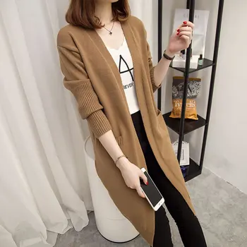 

Autumn Elegant Coats Loose knit Cardigan Sweater Women Extra Soft High-end Cardigan Knitting Coat for Women