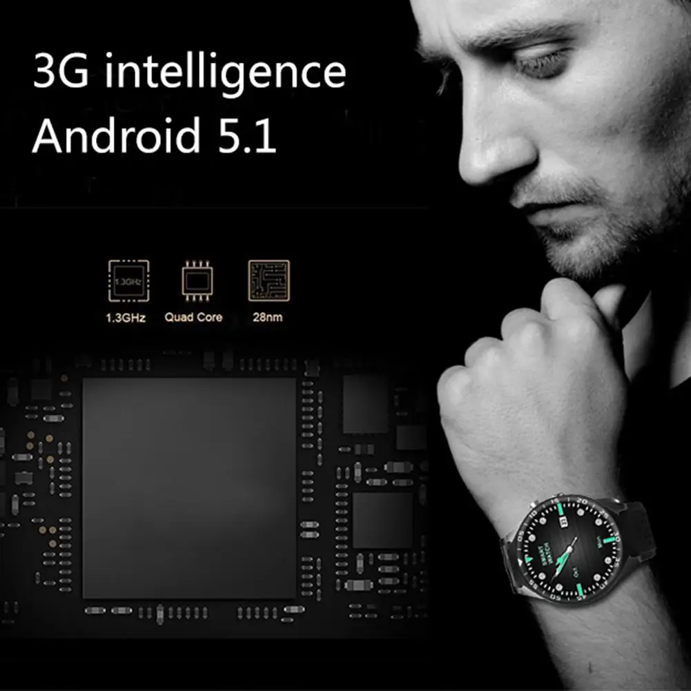 Смарт-часы S9 1 ГБ/16 ГБ с sim-картой, Android 5,1, MTK6580, 1,39 дюйма, умные часы с Bluetooth, Wi-Fi, gps, МП, функцией камеры