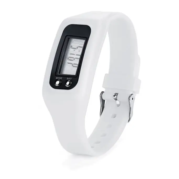 Роскошные Брендовые спортивные часы, цифровые ЖК-часы с шагомером, шаговым бегом, шаговым шагом, счетчиком калорий, часы-браслет, часы Relojes Hombre Q - Цвет: White