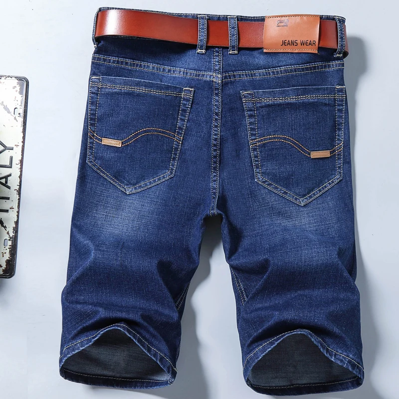 Летние новые мужские короткие рваные джинсы модные повседневные Высококачественные Ретро эластичные джинсовые шорты Мужская брендовая одежда размер 28-40