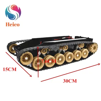 

DIY Shock Absorbed Smart Robot Tank Chassis Crawler Car Large Torque With 260 Motor for Hanging Video Car Tracked Vehicle Base