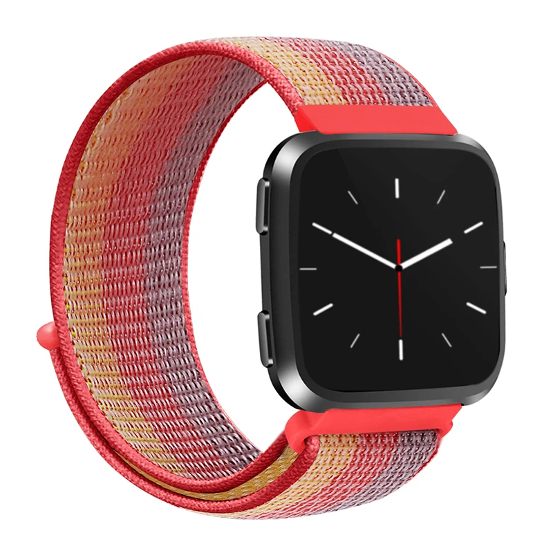 Red Stripe Nlyon ремешок для Fitbit Versa 2 Lite Мягкий Нейлоновый сменный Браслет для Fitbit Versa Lite band Edition аксессуары для умных часов - Цвет ремешка: Red Stripe
