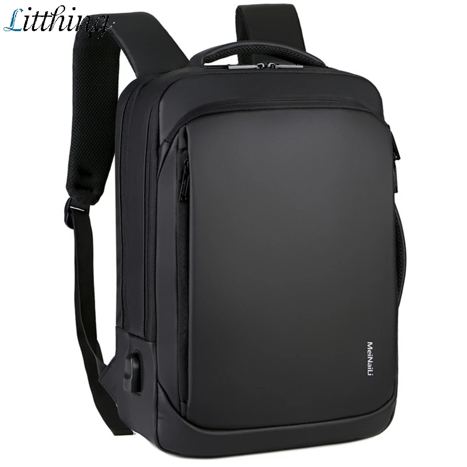 Litthing рюкзак для ноутбука мужские рюкзаки бизнес ноутбук Mochila водонепроницаемый рюкзак usb зарядка Plecak путешествия рюкзак